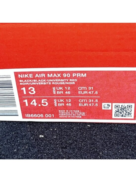 NEW Nike Air Max 90 Premium Black \